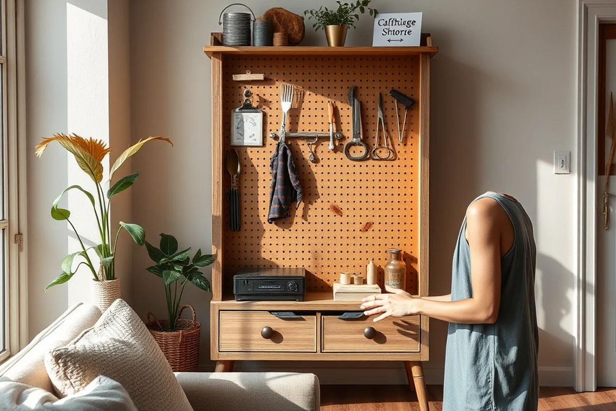 diy pegboard cabinet — Diy Pegboard Cabinet
