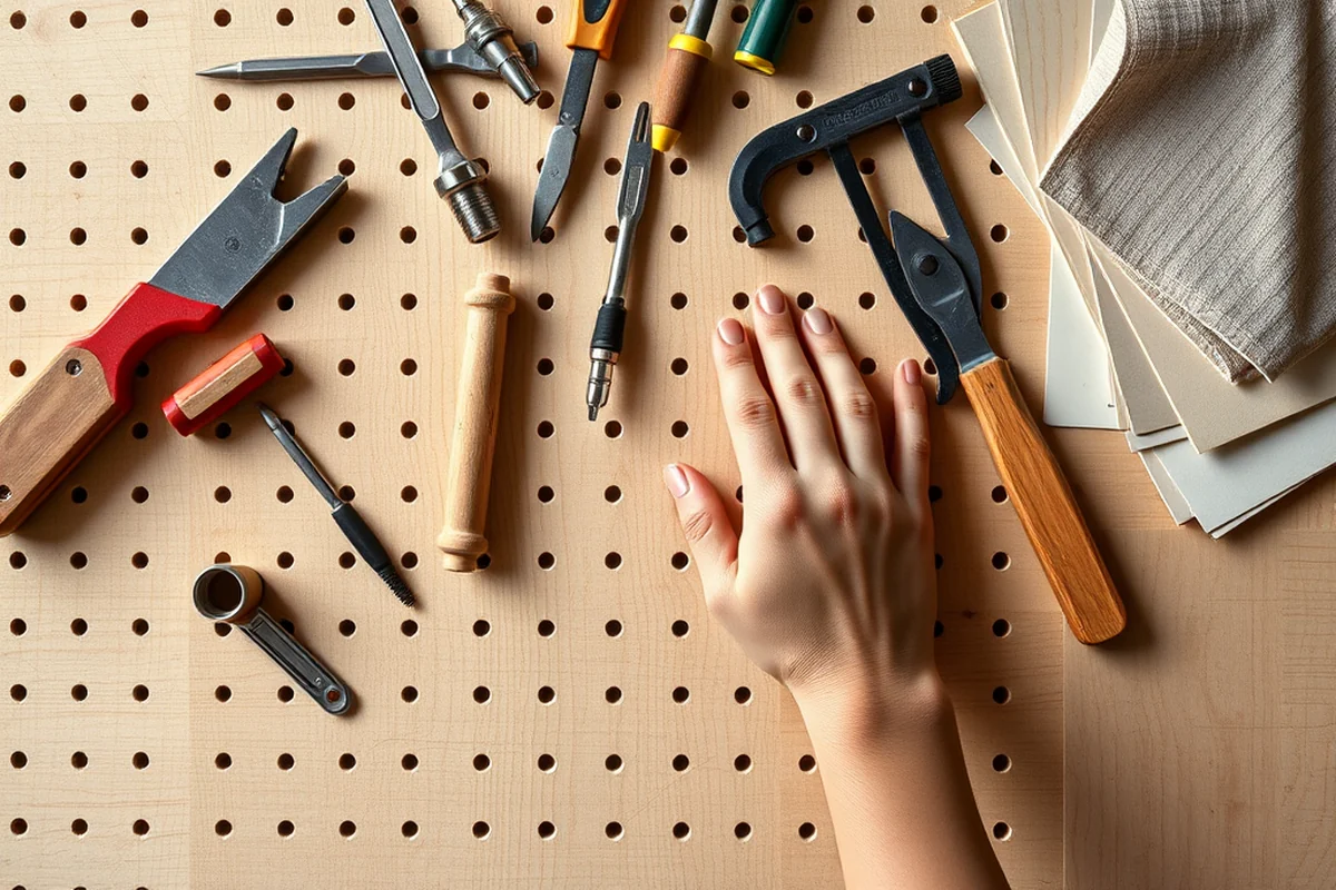 diy pegboard from plywood — Diy Pegboard From Plywood (the finished result)