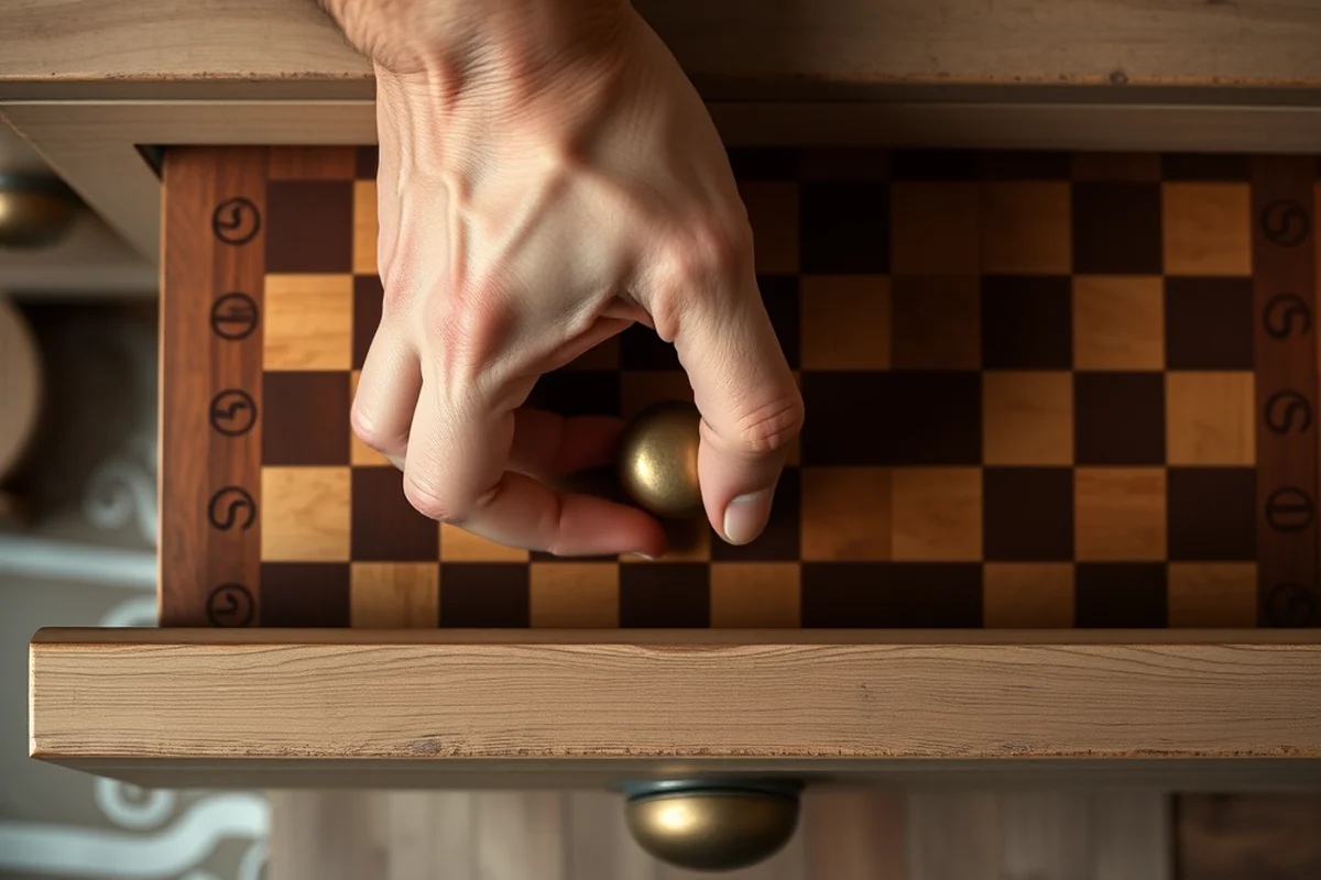 a set up checkers board — A Set Up Checkers Board (step by step)