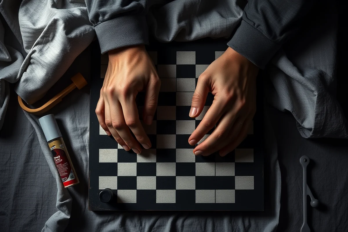 a set up checkers board — A Set Up Checkers Board (the finished result)