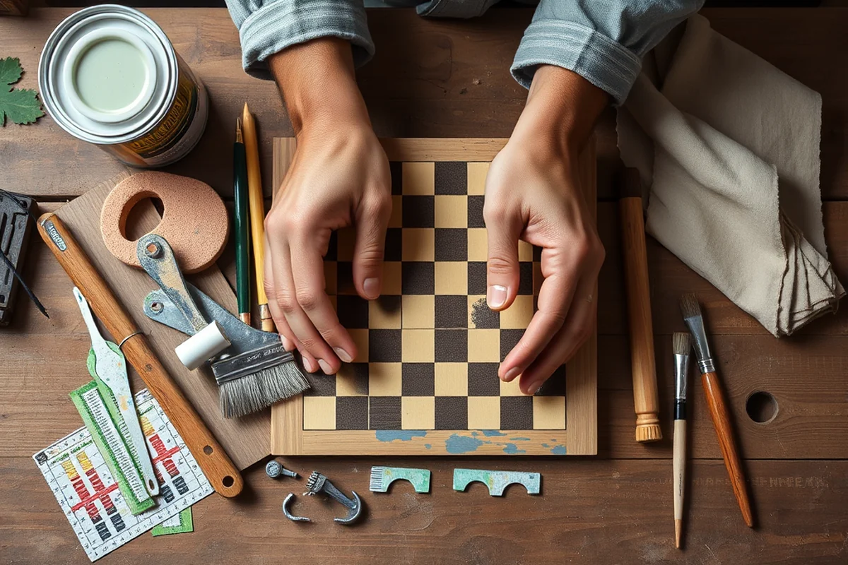 chess board setup picture — Chess Board Setup Picture (the finished result)