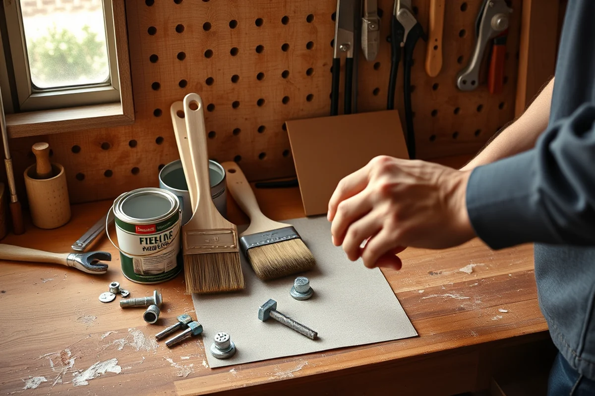 how to hang pegboard β How To Hang Pegboard (the finished result)