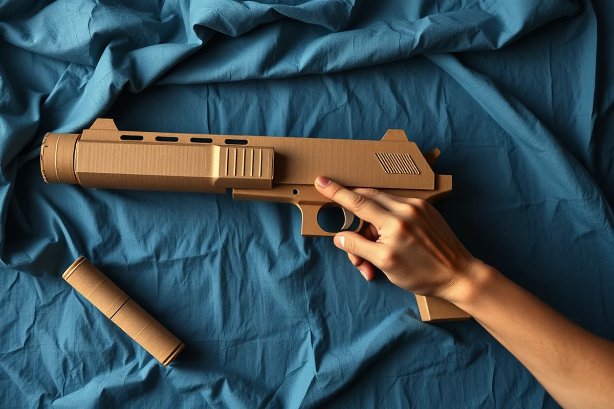 how to make a cardboard gun — How To Make A Cardboard Gun (the finished result)