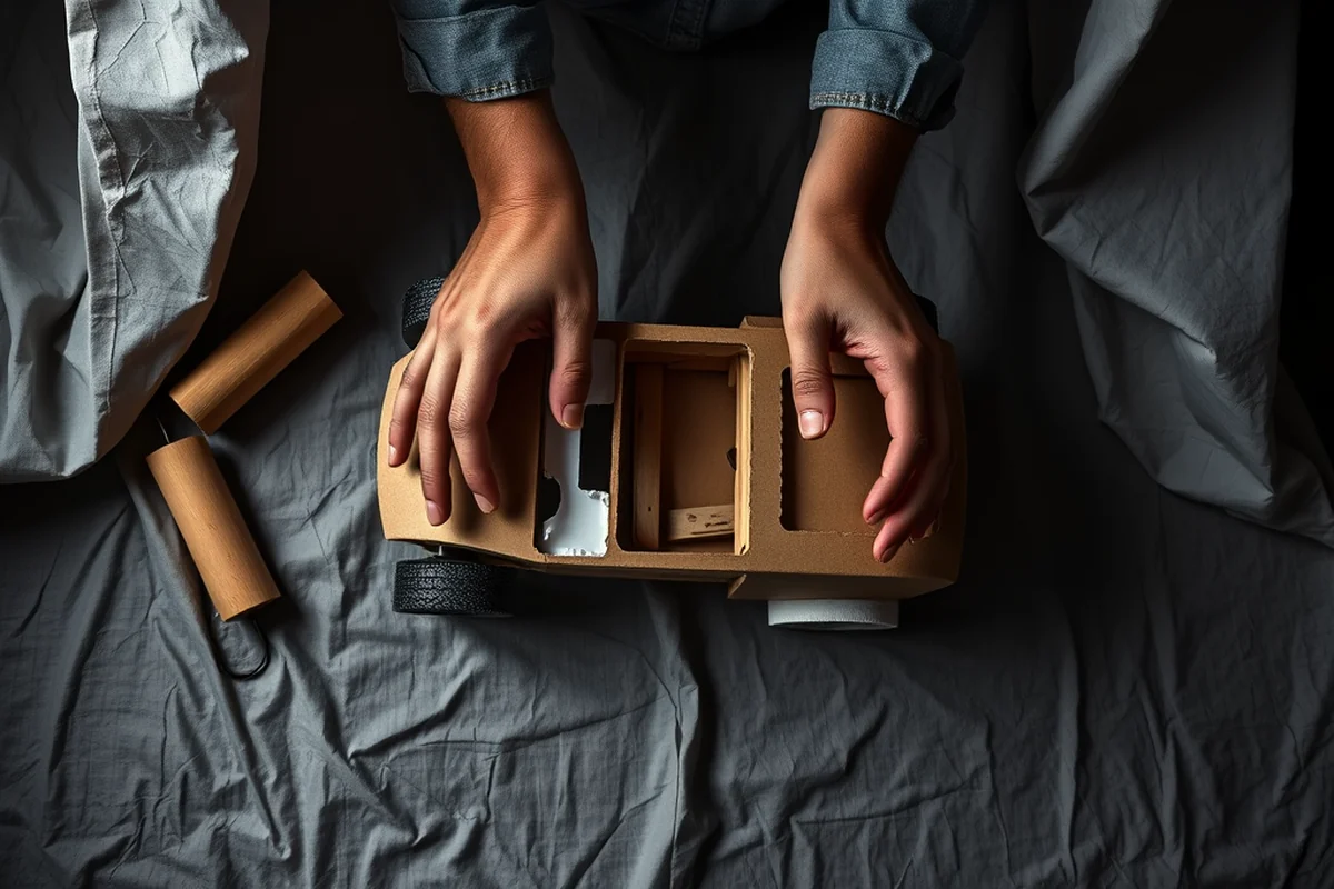how to make with cardboard car — How To Make With Cardboard Car (the finished result)
